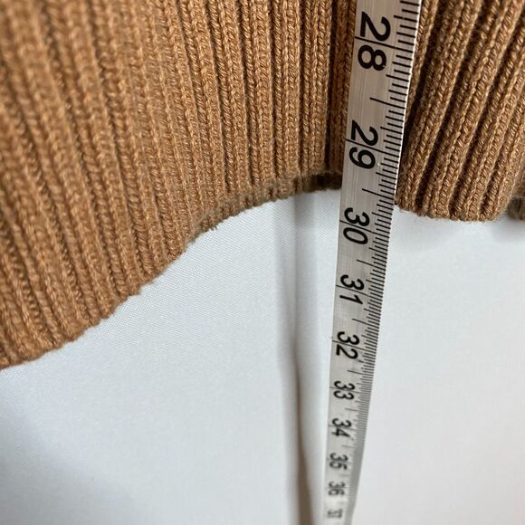 Tommy Hilfiger Tan Knit Sweater Pima-Cotton Merino-Wool Shawl-Collar Mens XL - Picture 8 of 10